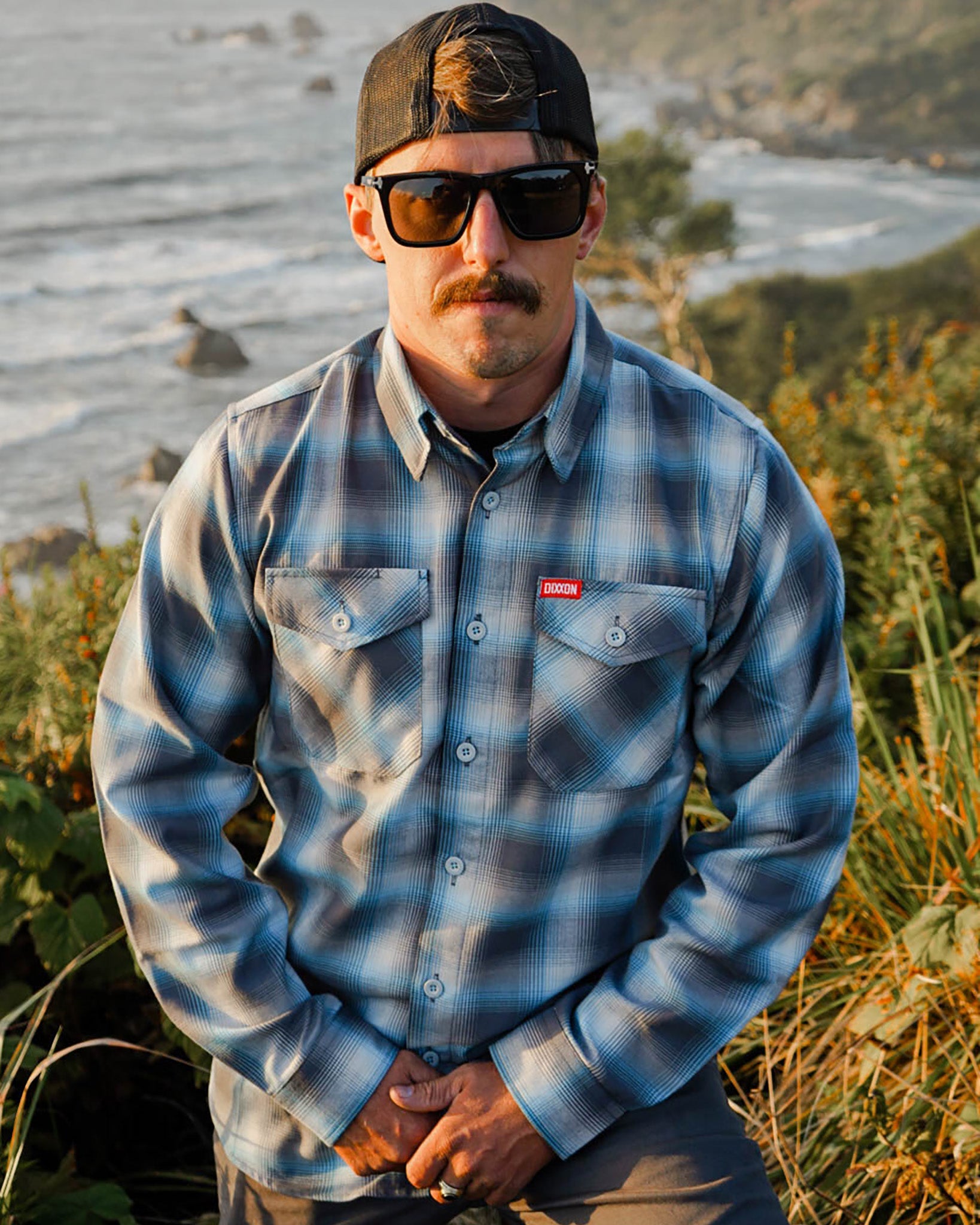 25SS FIR MUM リネン＆コットン・ピンチェック ブルゾンシャツ XS Lost Coast Flannel | Dixxon Flannel Co. – DIXXON UK