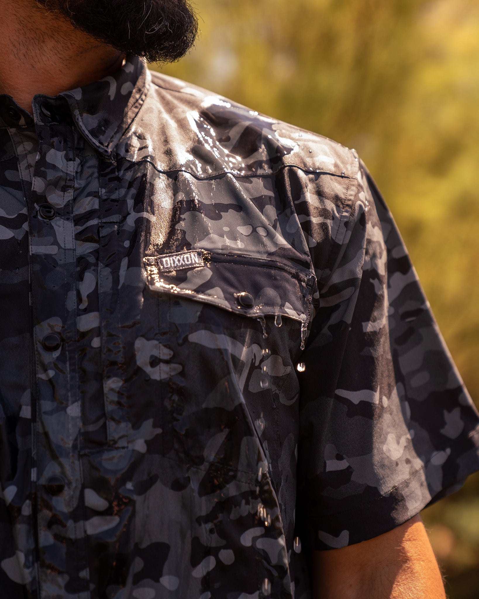 Outdoorsman Performance Short Sleeve - Black Camo - Dixxon Flannel