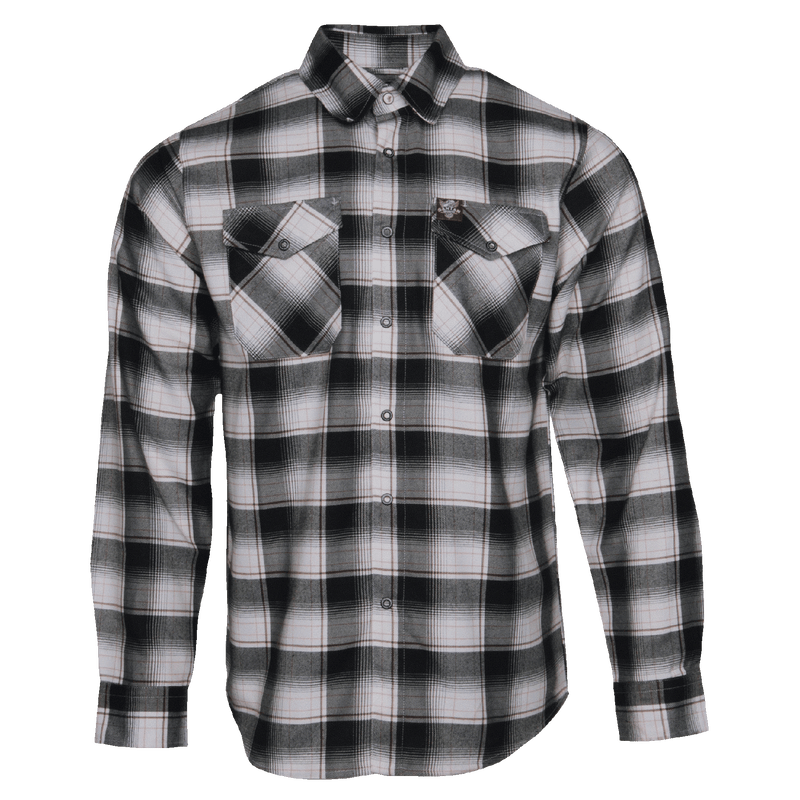 black white and grey flannel