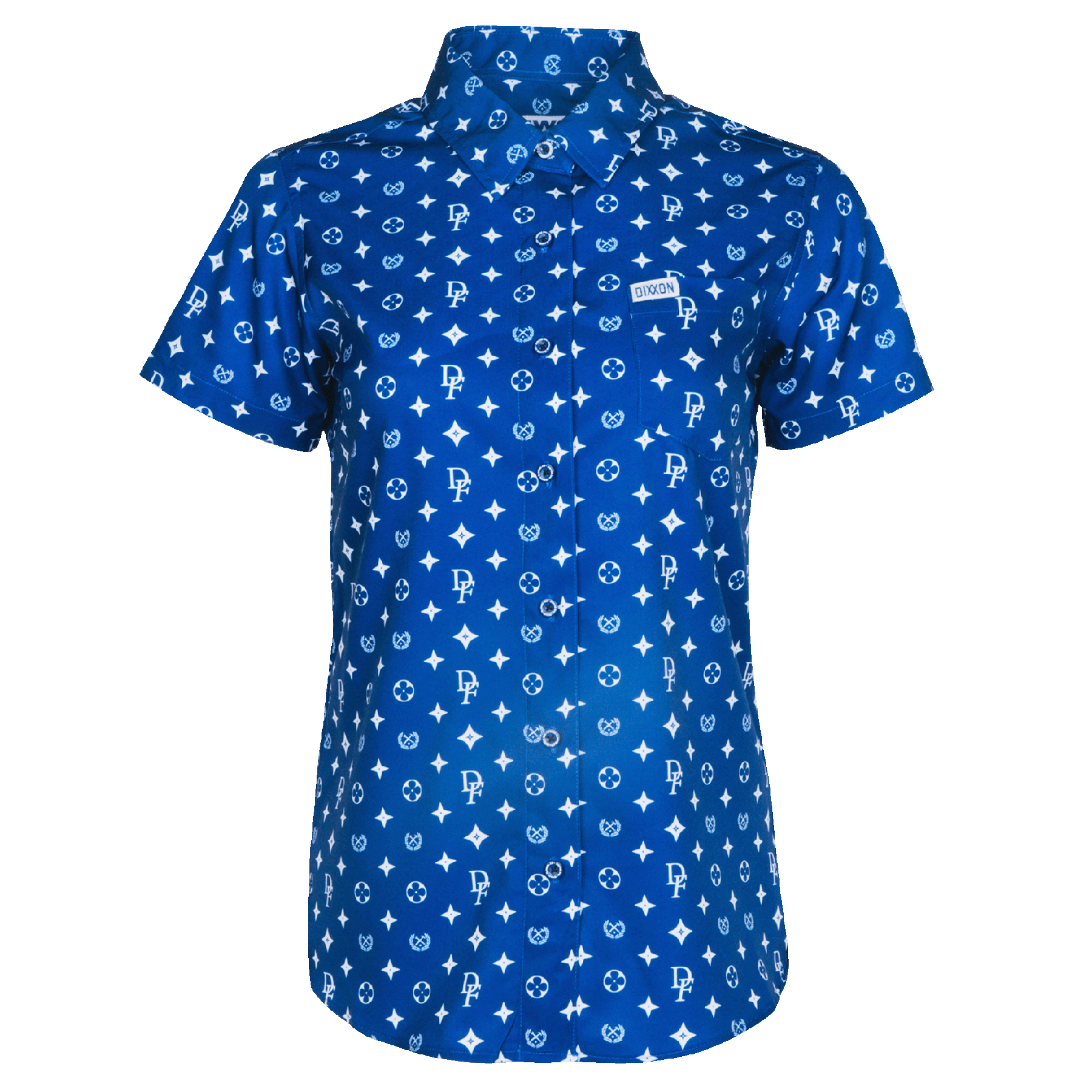 Women's Bougie Short Sleeve - Blue & White | Dixxon Flannel Co.