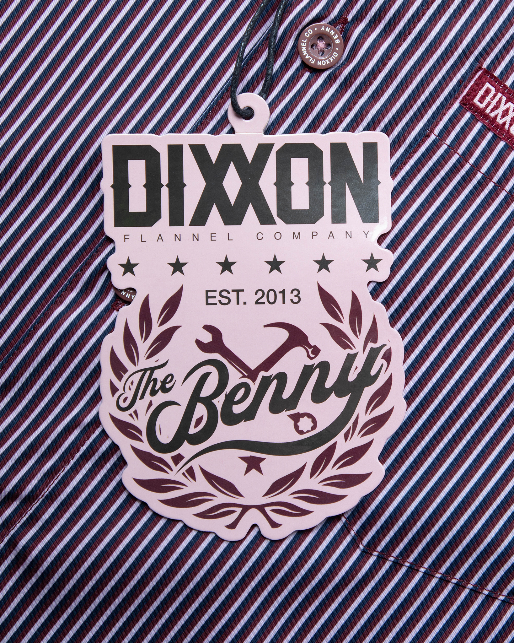 Benny TS Short Sleeve - Maroon - Dixxon Flannel Co. 