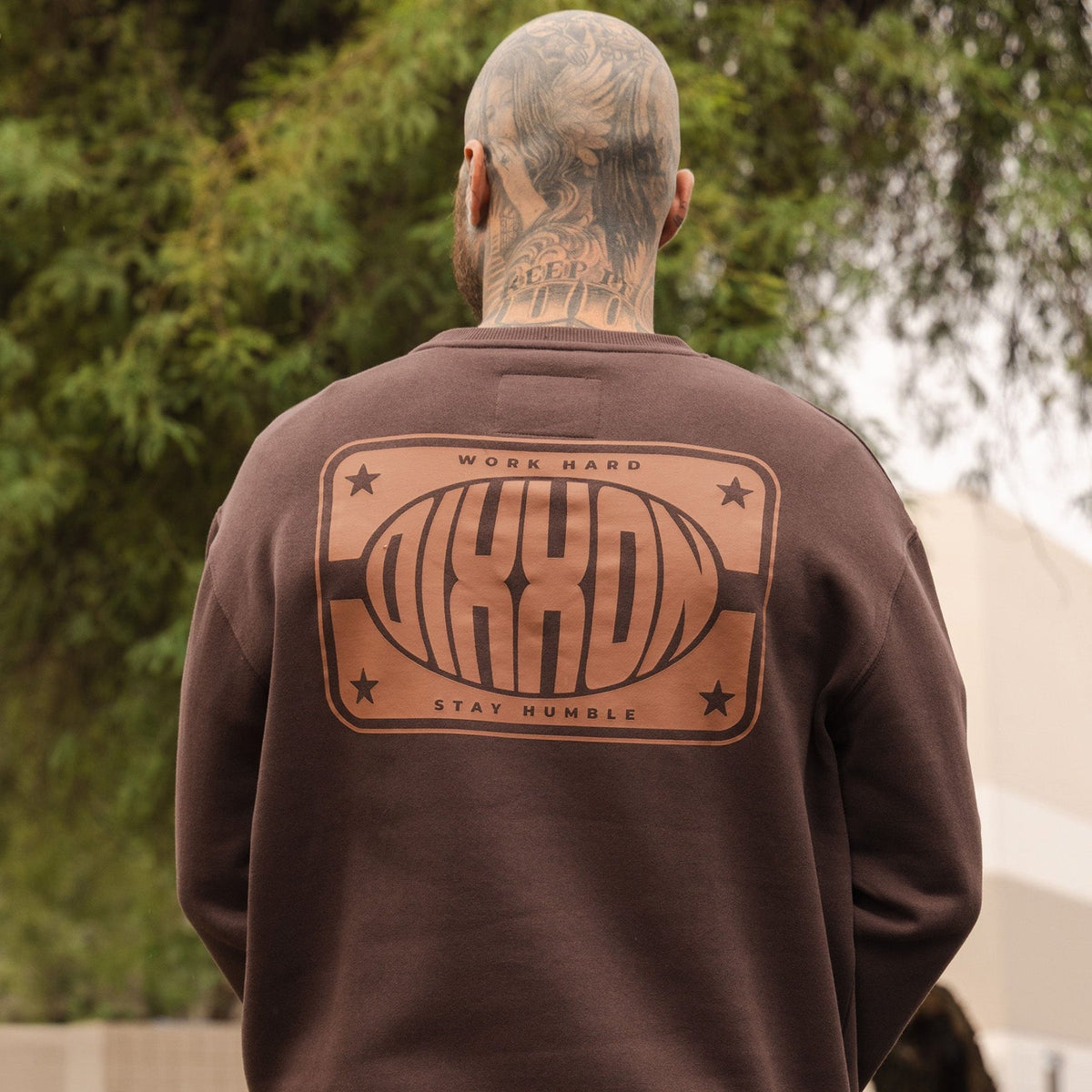 Black Self Made Crewneck Sweatshirt - O.D. Green - Dixxon Flannel Co.