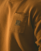 Women's Pocket Crewneck Sweatshirt - Camel - Dixxon Flannel Co.