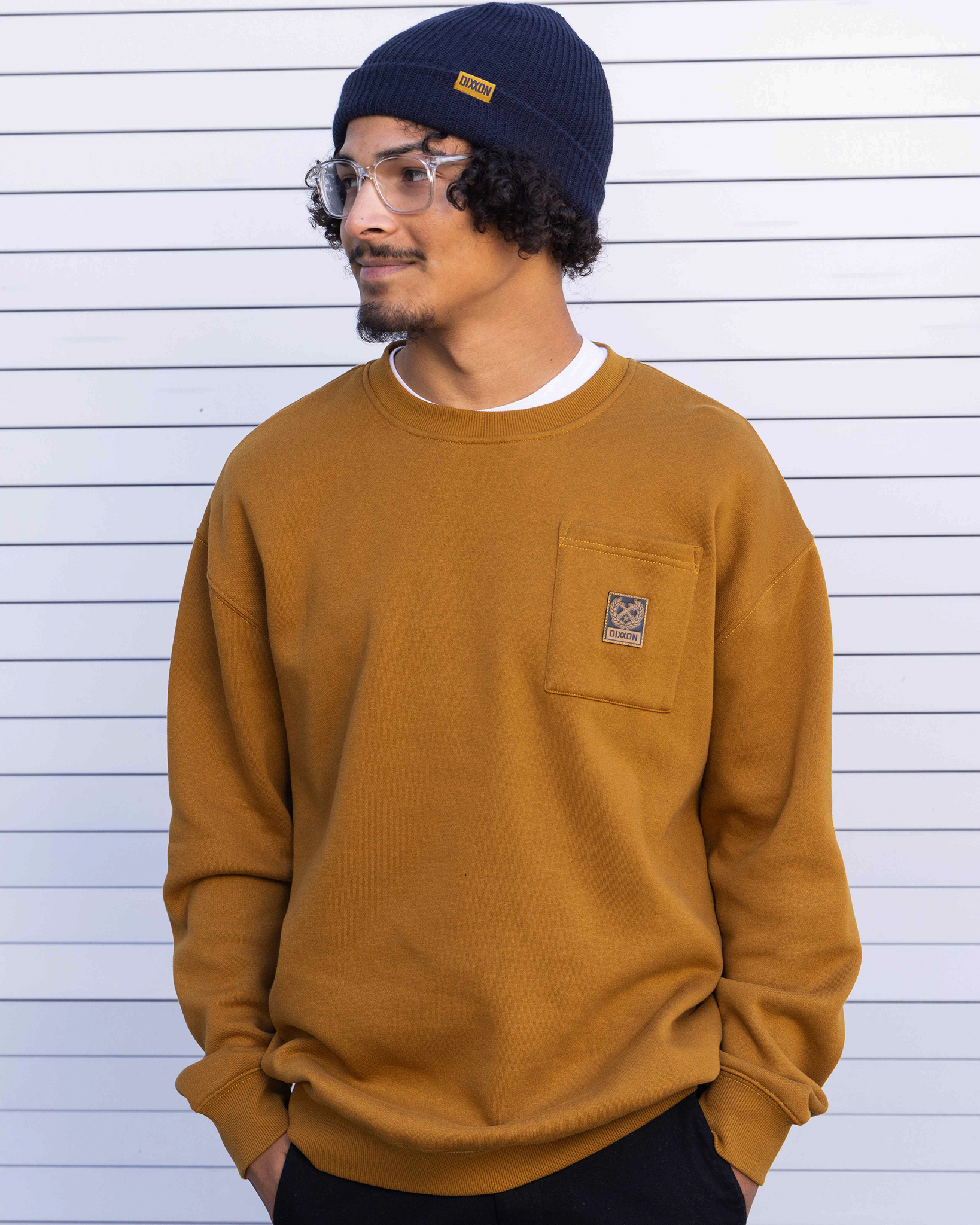 Pocket Crewneck - Camel - Dixxon Flannel Co.
