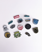 Volts Enamel Pin - Black & Aqua - Dixxon Flannel Co.
