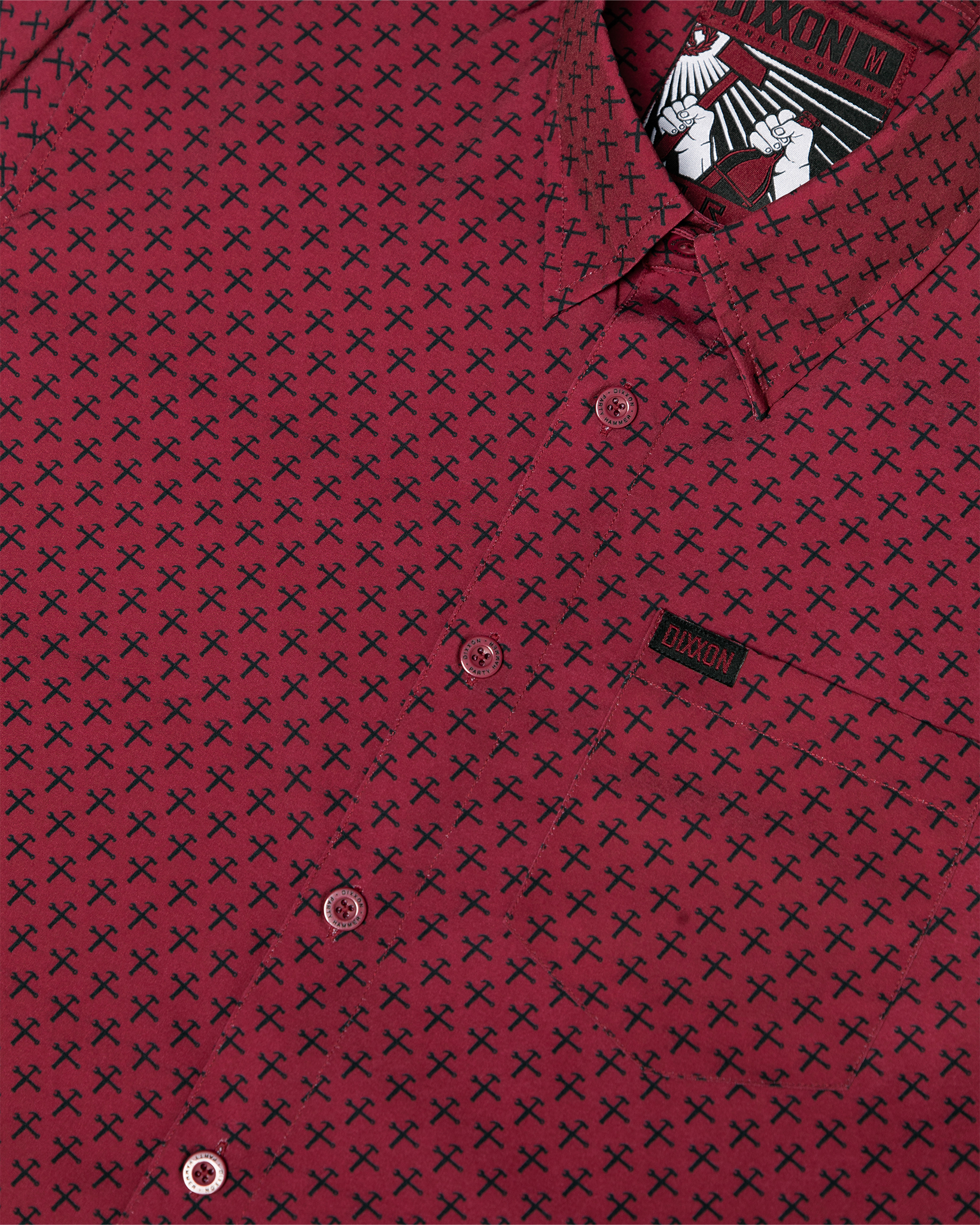 Party Hammers Party Shirt - Maroon & Black - Dixxon Flannel Co.