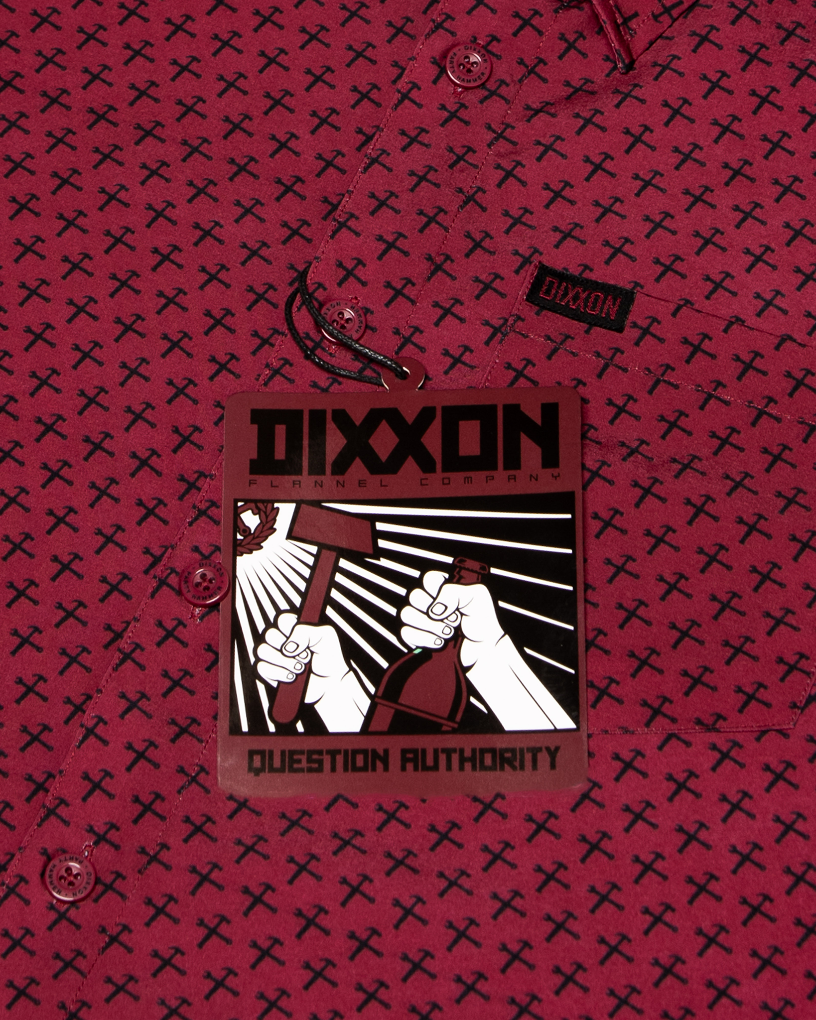 Party Hammers Party Shirt - Maroon & Black - Dixxon Flannel Co.