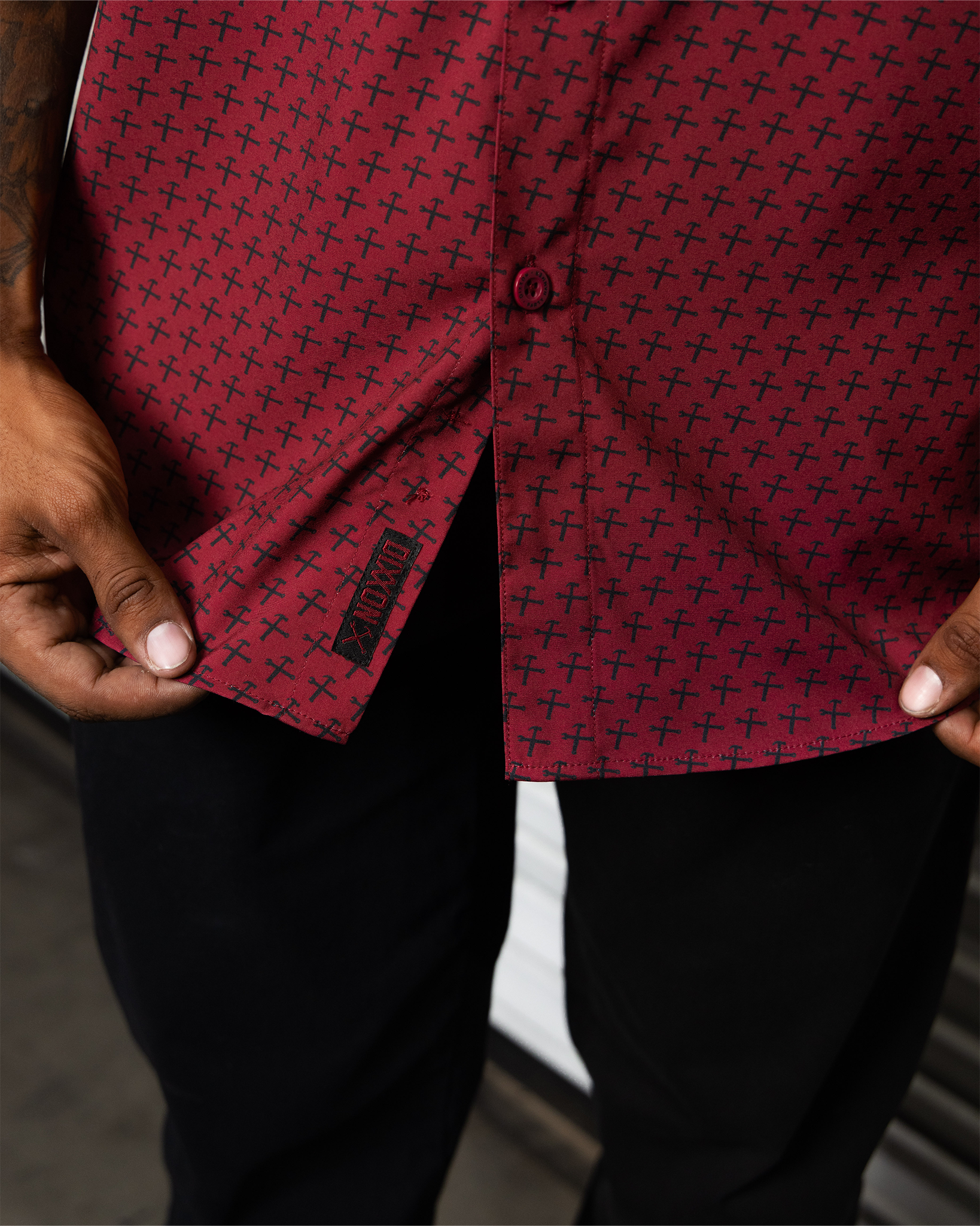 Party Hammers Party Shirt - Maroon & Black - Dixxon Flannel Co.