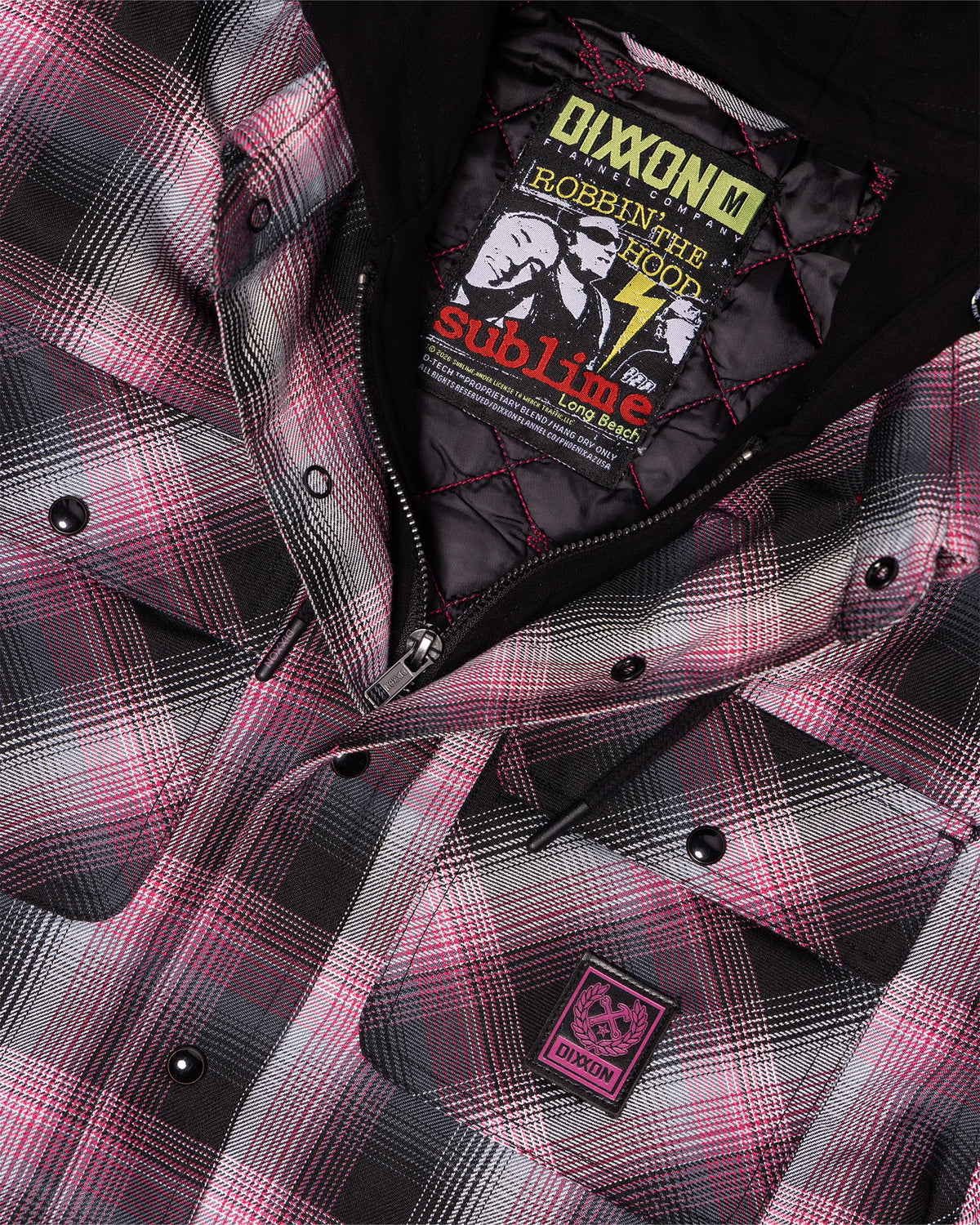 Sublime 'Robbin' the Hood' Hooded Flannel Jacket