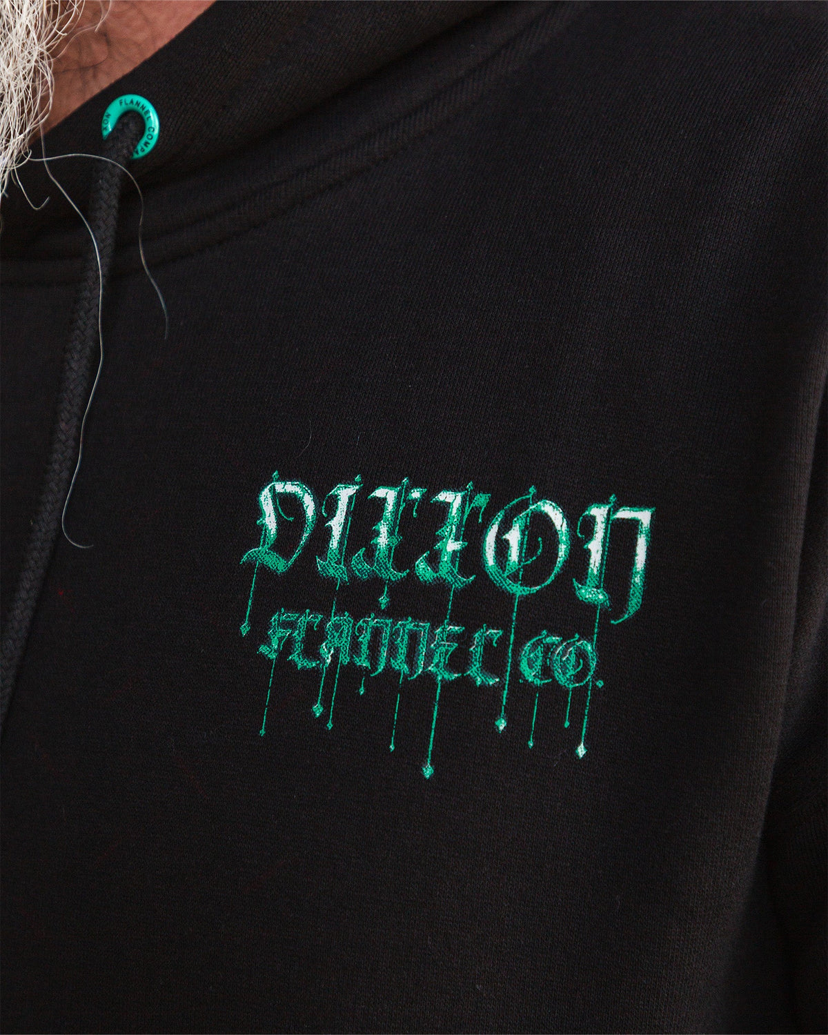 Teal Staking Claim Pullover Hoodie - Black - Dixxon Flannel Co.