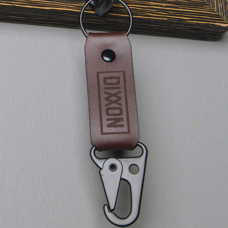Leather Keychain Clip - Brown | Dixxon Flannel Co.