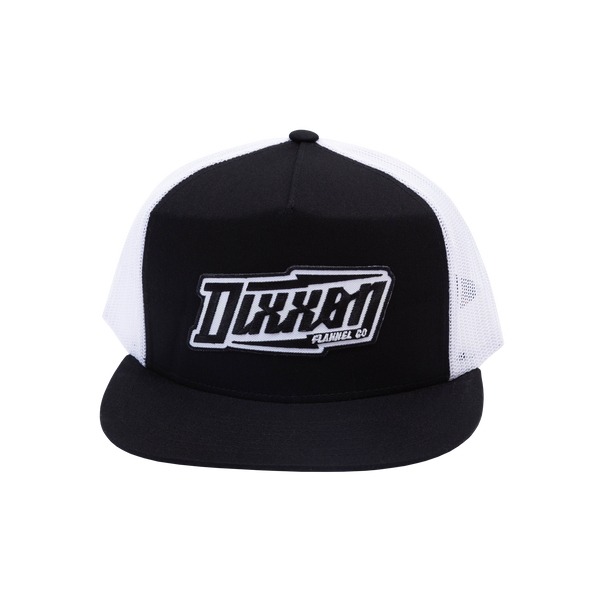 Bolt Logo Trucker Snapback - Black/ White | Dixxon Flannel Co.