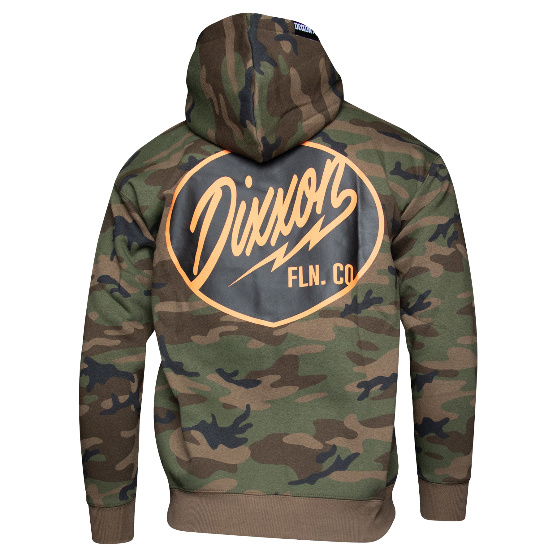 Black & Orange Esso Zip Up Hoodie - Camo | Dixxon Flannel Co Black & Orange Esso Zip Up Hoodie - Camo | Dixxon Flannel Co