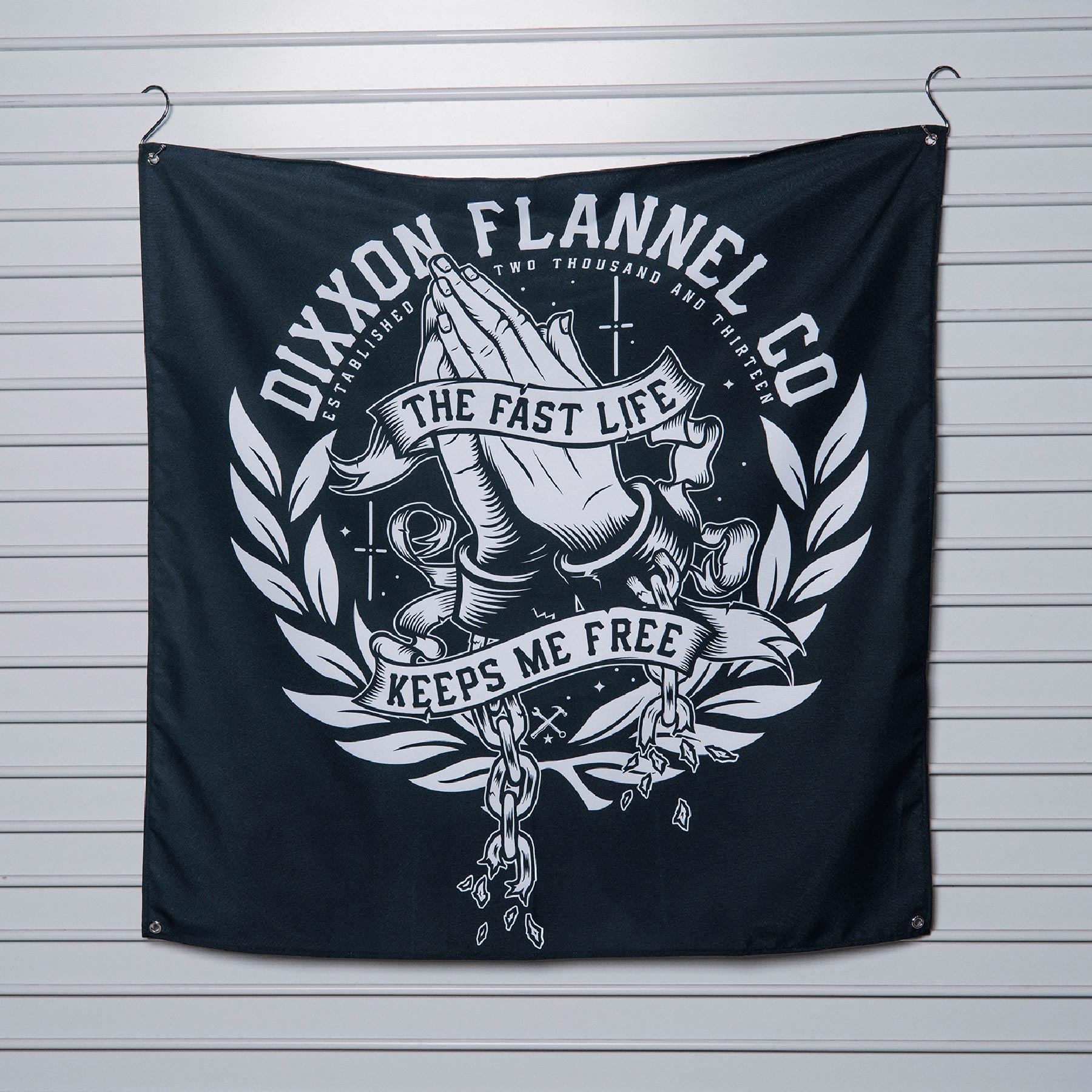 Fast Life Garage Banner - 36" x 36" - Dixxon Flannel Co.