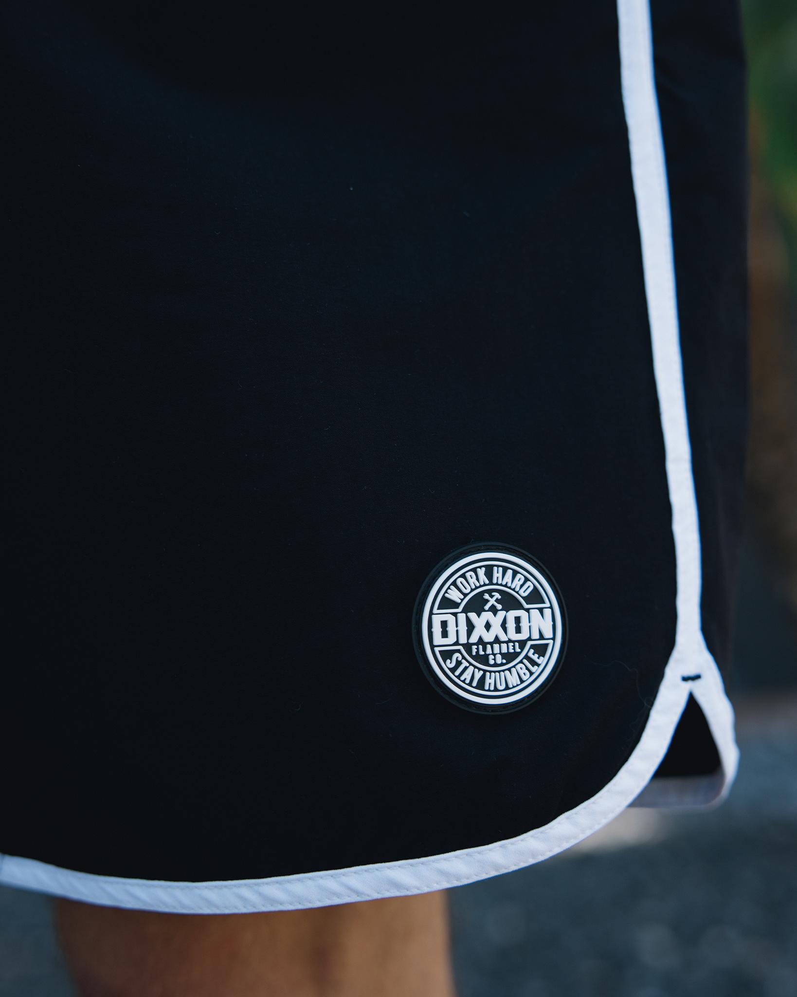 Dixxon Black/ White 7" Boardshorts