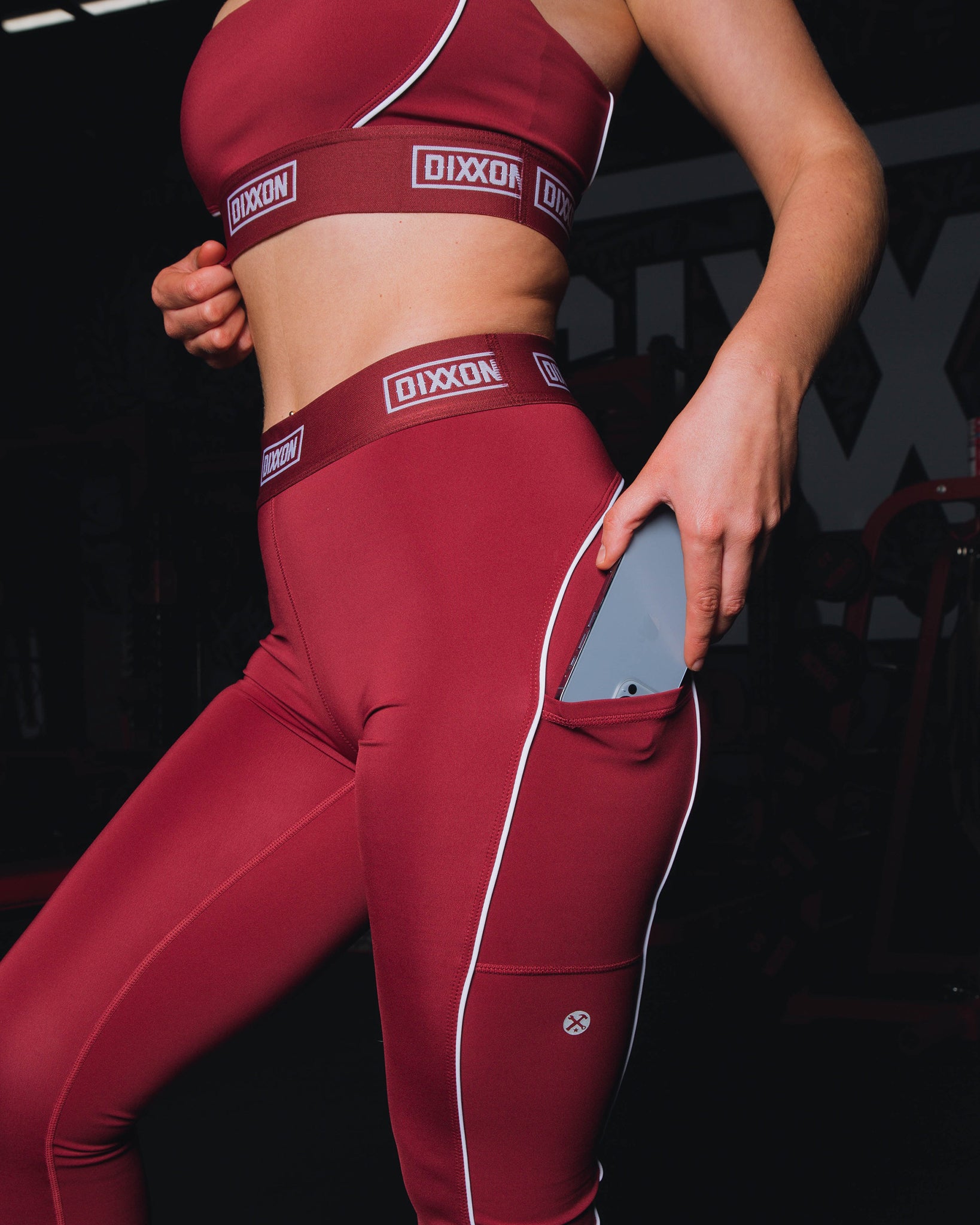 Maroon gymshark leggings hotsell