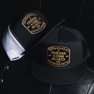 Low Places Chains Flat Bill Trucker Snapback - Black & White - Dixxon Flannel Co.