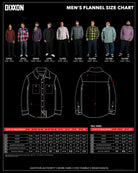 The Storm Heritage Flannel Size Chart - Dixxon Flannel Co.
