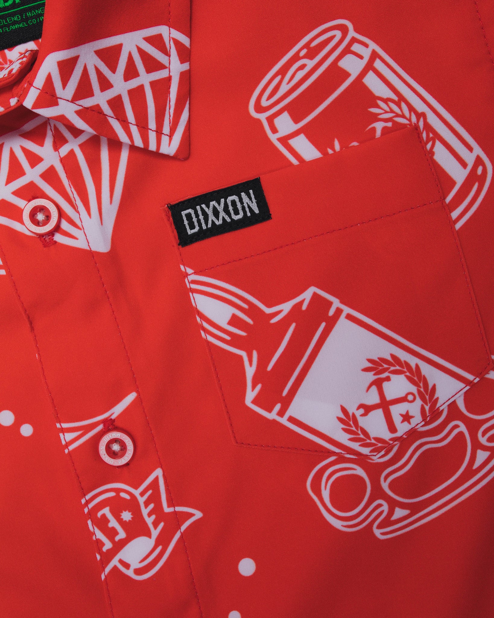 Youth Party Boy 10 YR Short Sleeve - Red | Dixxon Flannel Co.