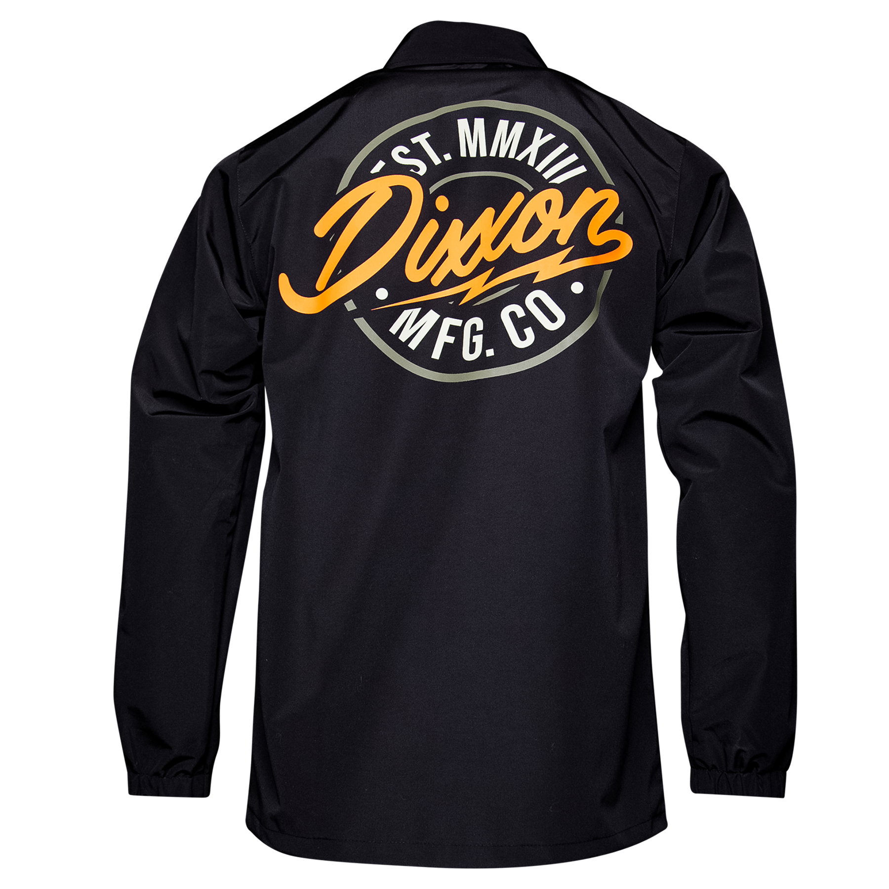 Orange & Gold MFG Badge Coaches Jacket - Black - Dixxon Flannel Co.