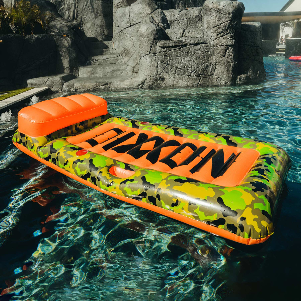 Camo & Orange Pool Raft | Dixxon Flannel Co. β DIXXON UK