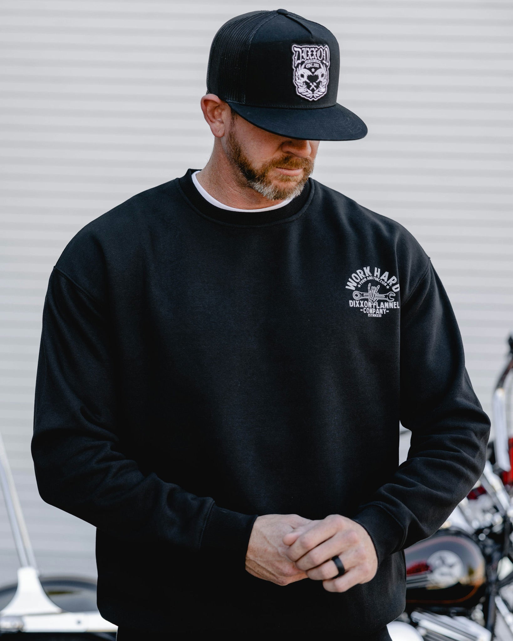 Men's Skeleton Wrench Crewneck - Black - Dixxon Flannel Co.