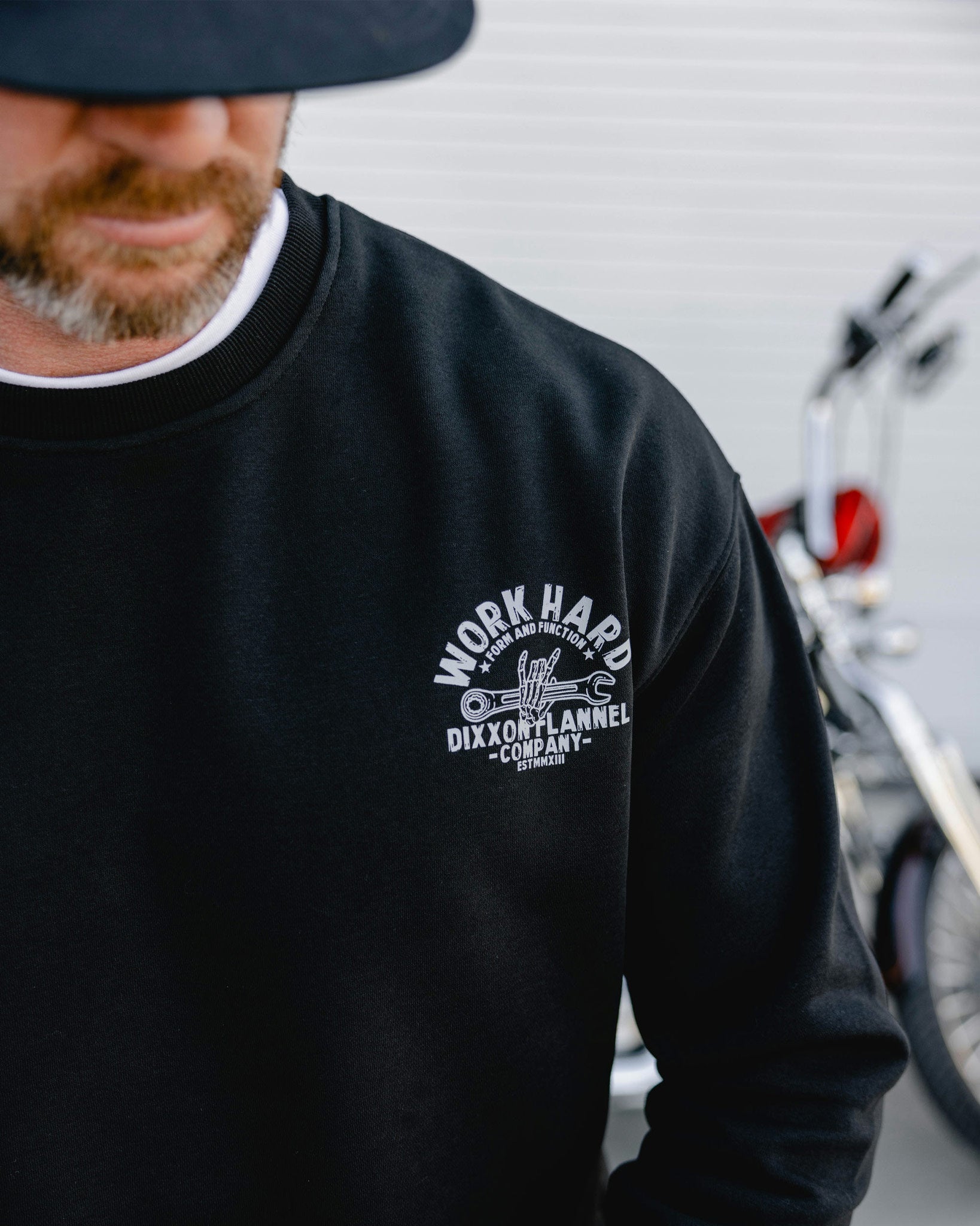 Men's Skeleton Wrench Crewneck - Black - Dixxon Flannel Co.