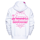 Women's Pink Stardust Zip Up Hoodie - White - Dixxon Flannel Co.