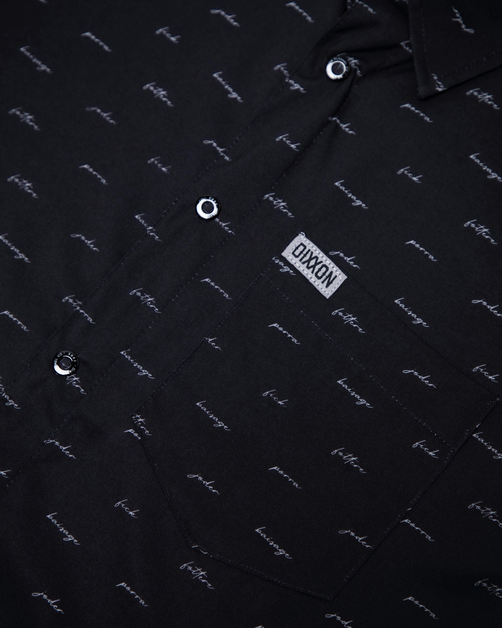 The F Word Short Sleeve - Black & Grey - Dixxon Flannel Co.