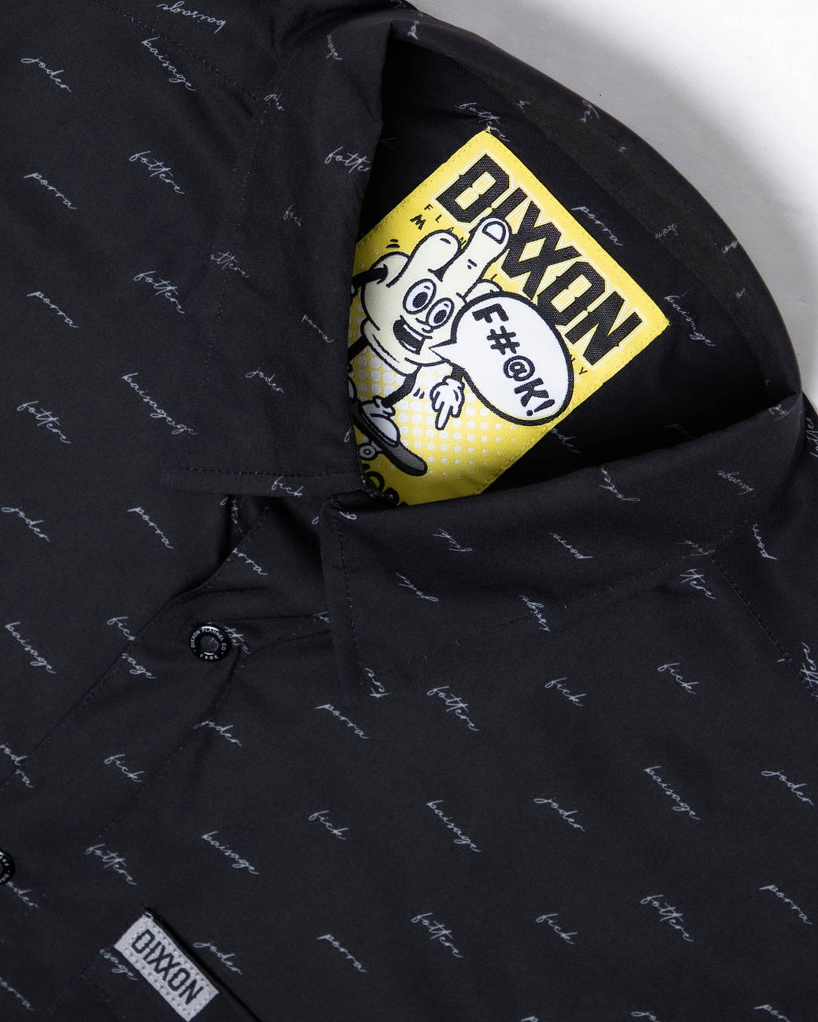 The F Word Short Sleeve - Black & Grey - Dixxon Flannel Co.