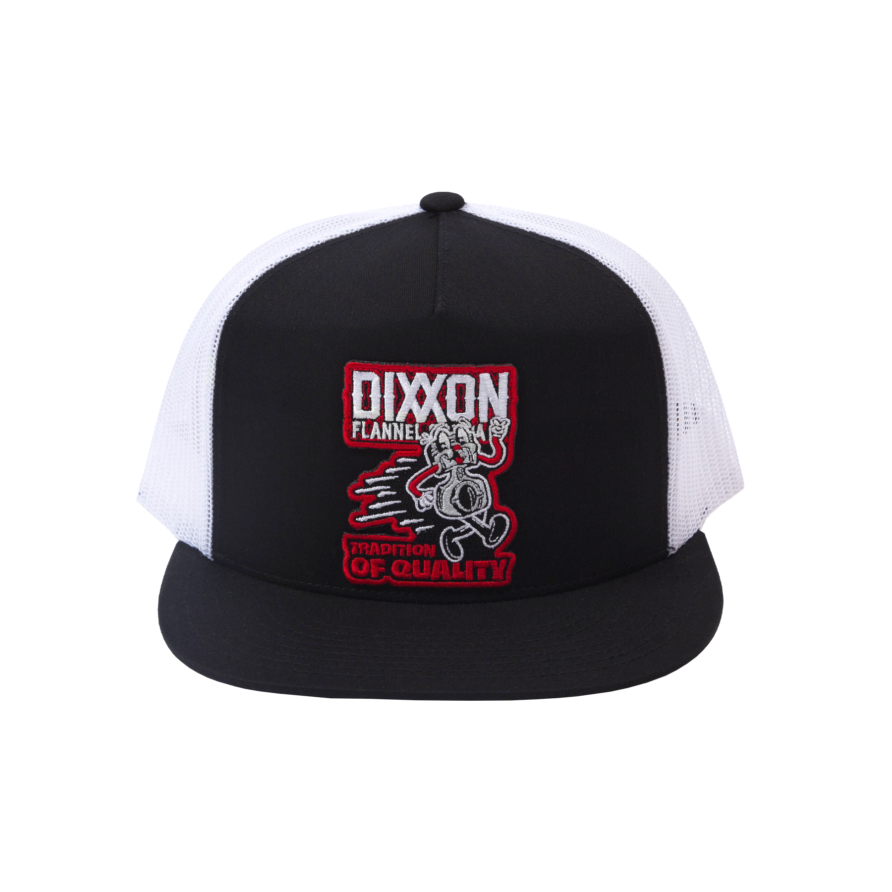 Tradition of Quality Snapback Trucker Cap - Black & White - Dixxon Flannel Co.