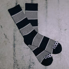 Trust Black Grey Stripe Premium Crew Socks - Dixxon Flannel Co.