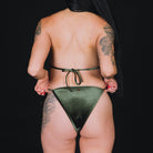 Women's Velvetini String Bikini Bottom - Green - Dixxon Flannel Co.