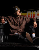 WorkForce Long Sleeve Work Shirt - Brown & Black - Dixxon Flannel Co.