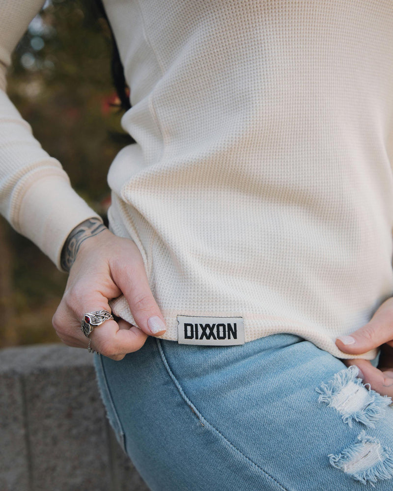 Women's Cropped Waffle Knit - Ivory | Dixxon Flannel Co.