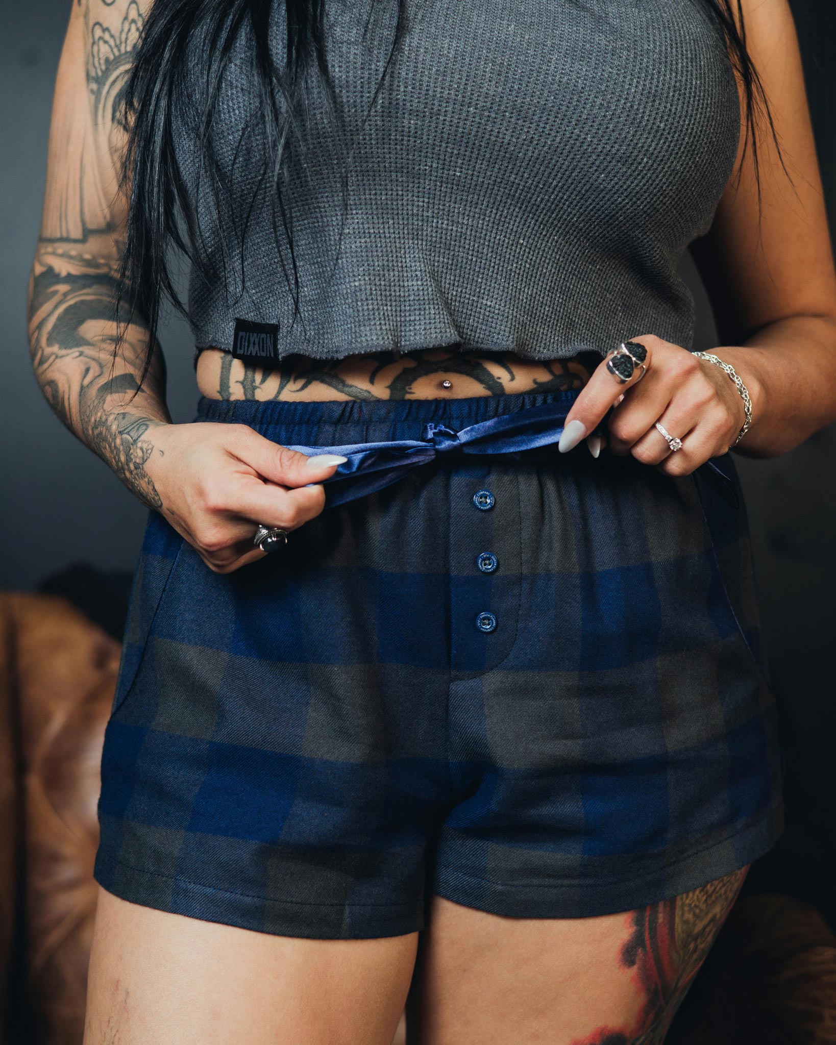 Women's Pyjama Shorts - 0 Dark 30 - Dixxon Flannel Co.