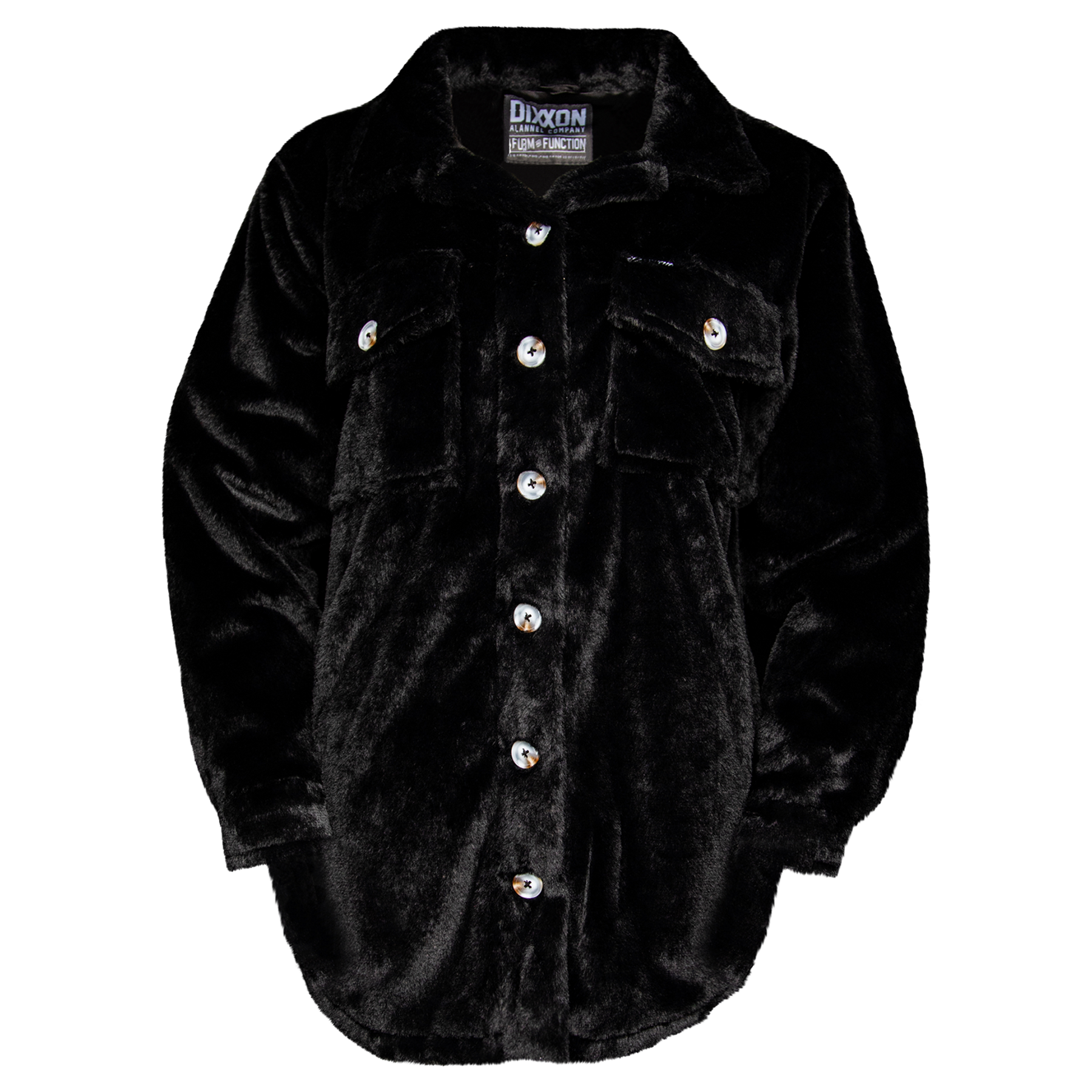 Women's Long Shacket - Black - Dixxon Flannel Co.