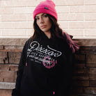 Women's Pink Ground Up Customs Hoodie Pullover - Black - Dixxon Flannel Co.