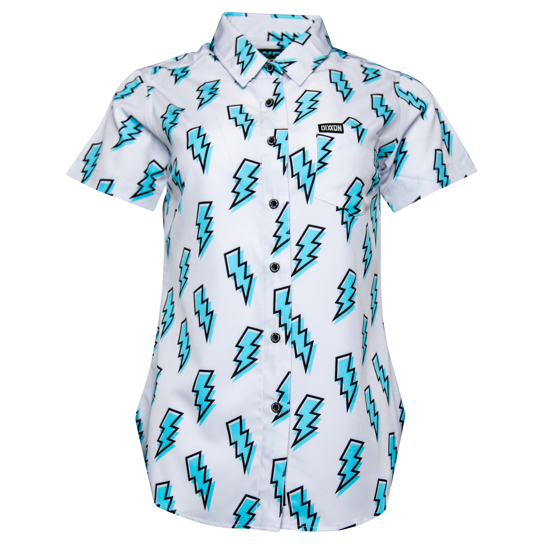 Women's Voltage Party Shirt - Grey & Blue - Dixxon Flannel Co.