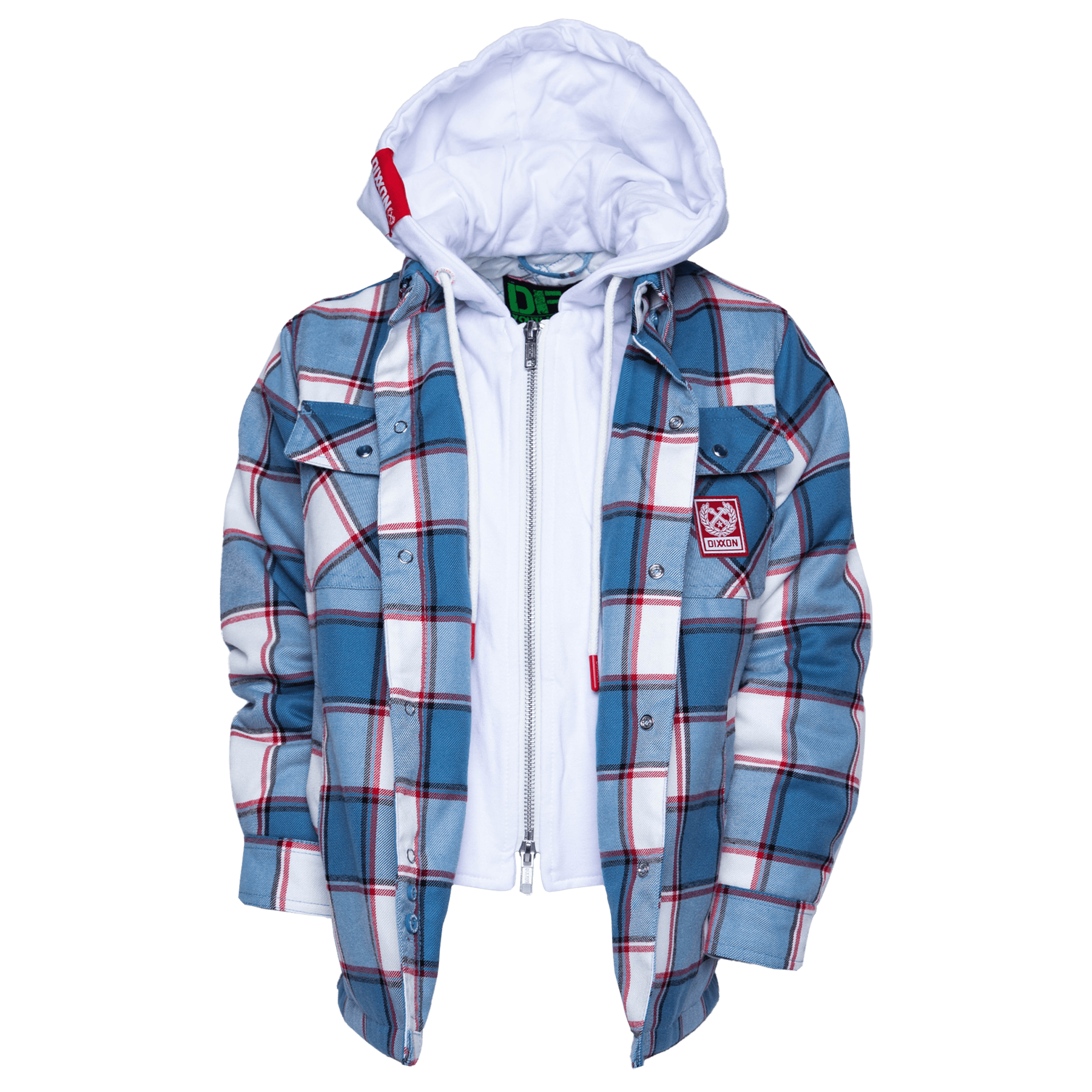 Flannel hoodie jacke sale