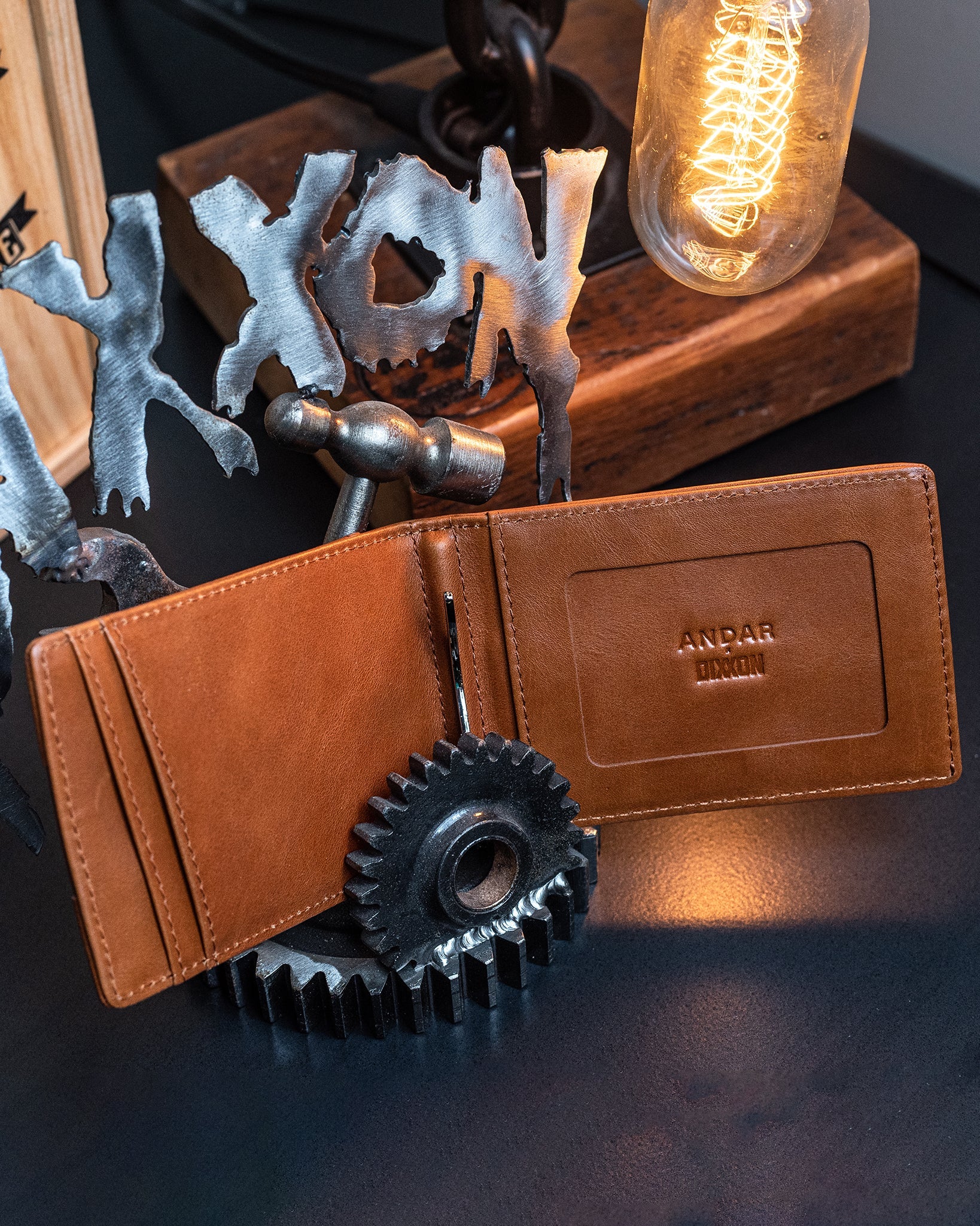 Andar Leather Wallet - Camel | Dixxon Flannel Co.
