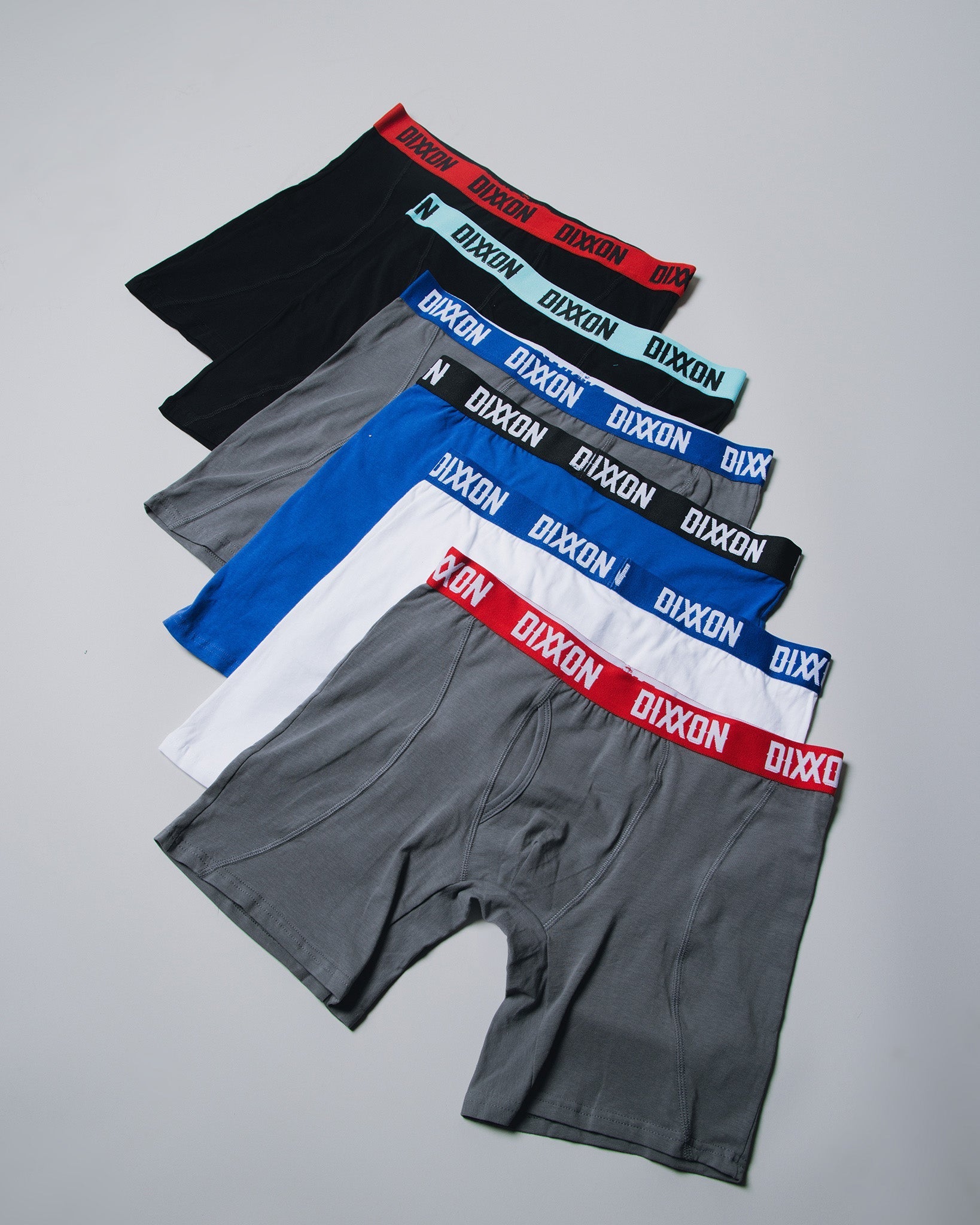 Assorted 6 Pack Cotton Stretch Boxer Briefs