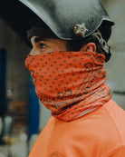 Bandana Neck Gaiter - Orange & Black - Dixxon Flannel Co.