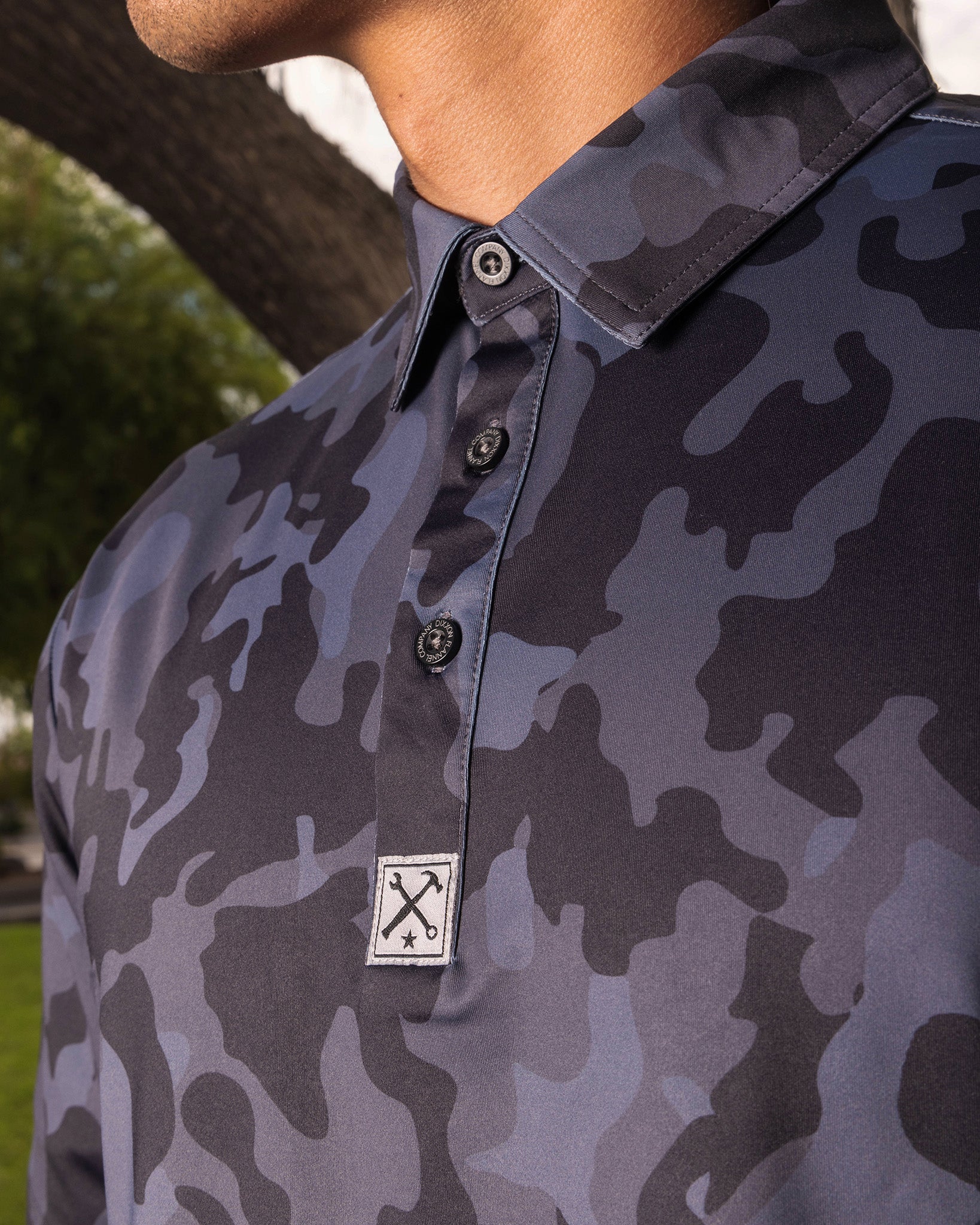 Black Camo Party Polo - Dixxon Flannel Co.