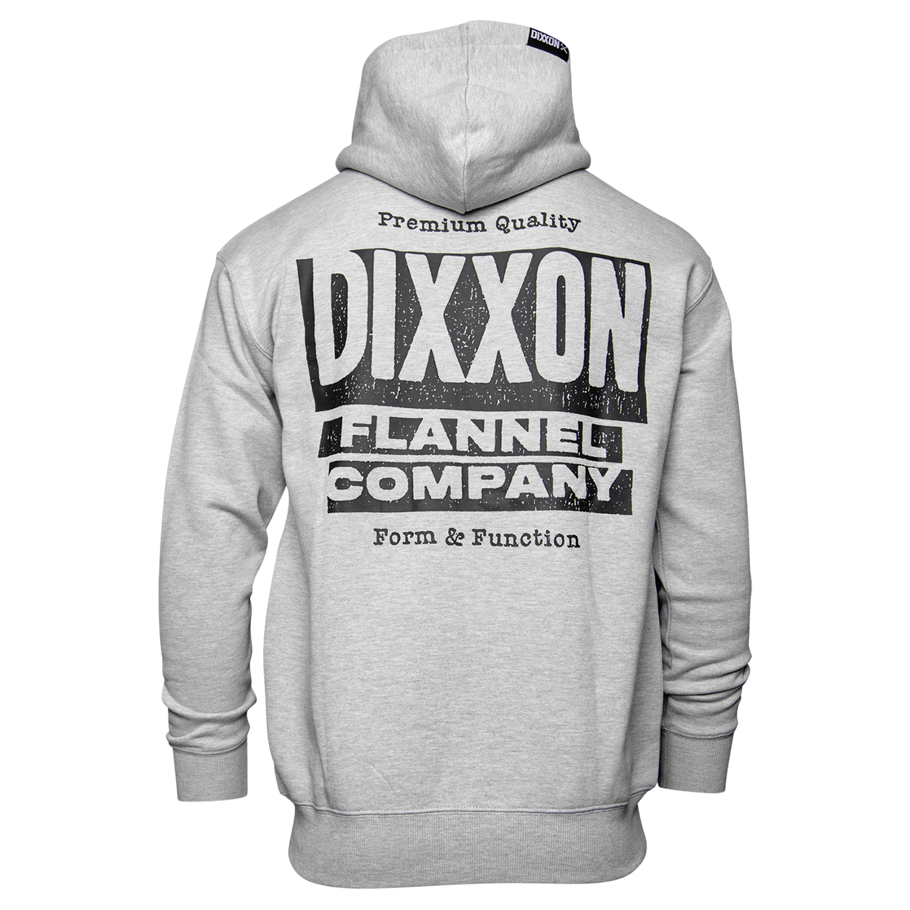 Black Premium Quality Zip Up Hoodie - Heather Grey - Dixxon Flannel Co.