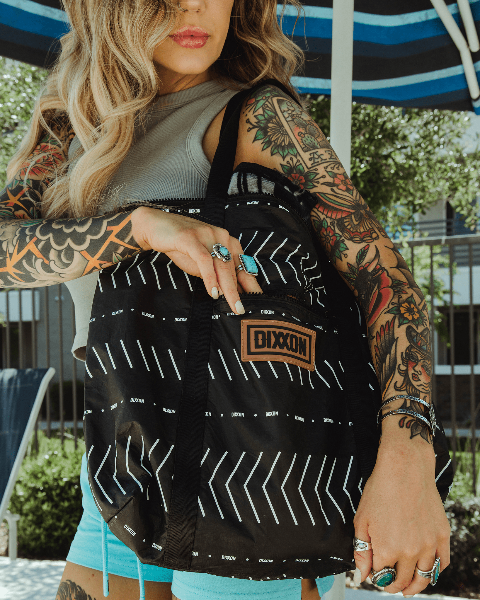 BOHO Zipper Tote Beach Bag - Dixxon Flannel Co.