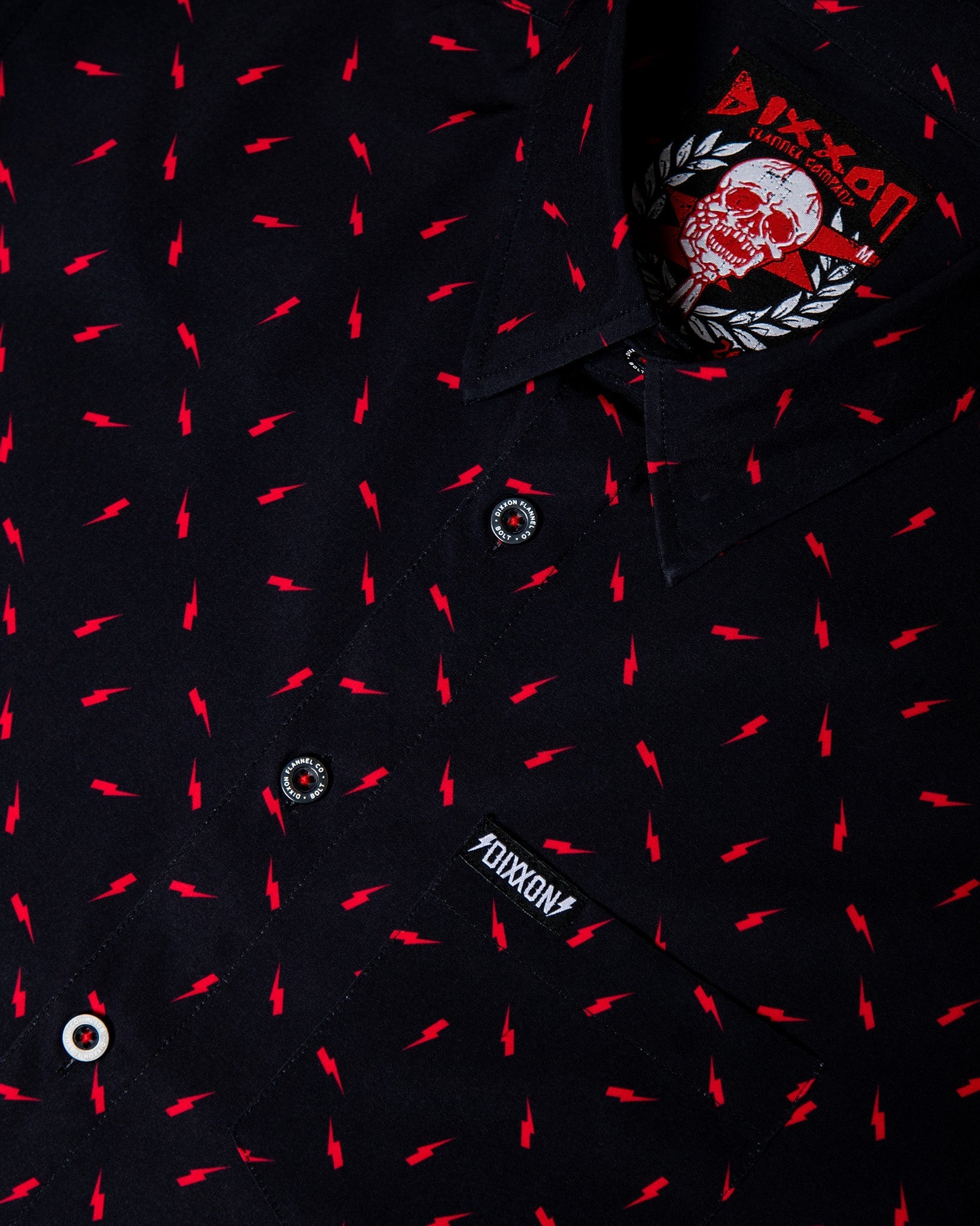 Bolt Party Shirt - Black & Red - Dixxon Flannel Co.