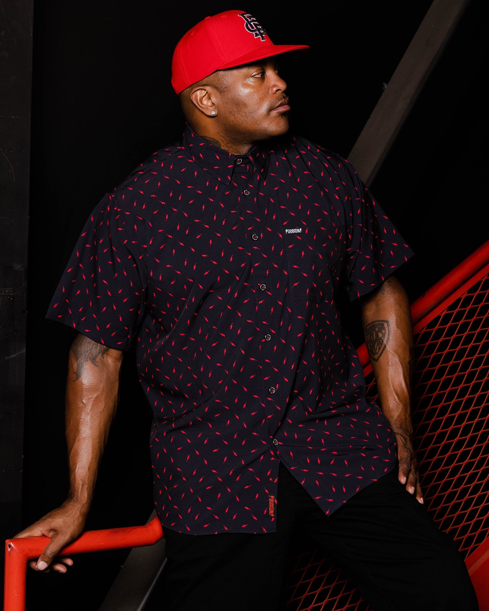 Bolt Party Shirt - Black & Red - Dixxon Flannel Co.
