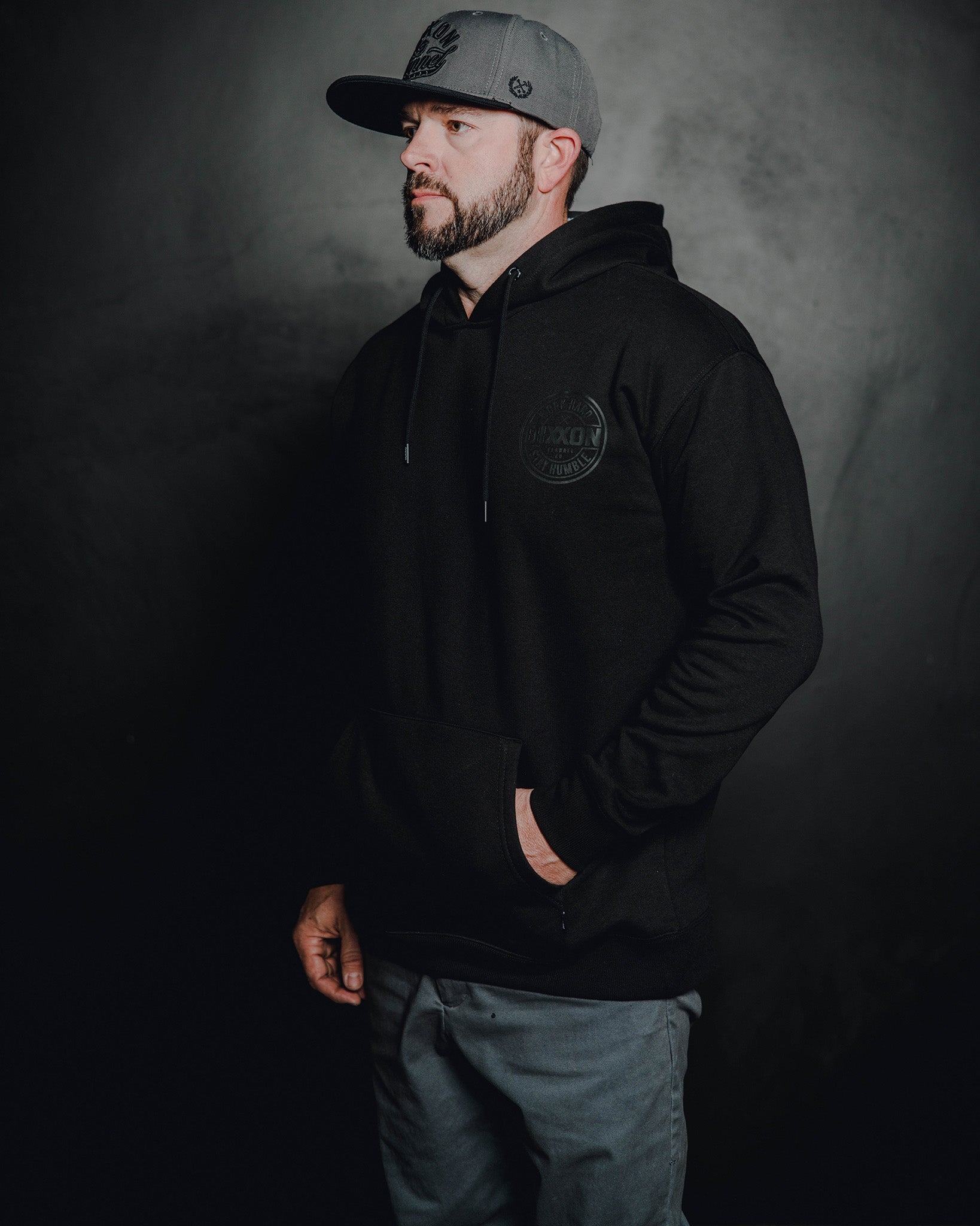 Charcoal Corpo Pullover Hoodie - Black | Dixxon Flannel Co