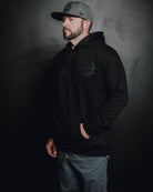 Charcoal Corpo Pullover Hoodie - Black - Dixxon Flannel Co.